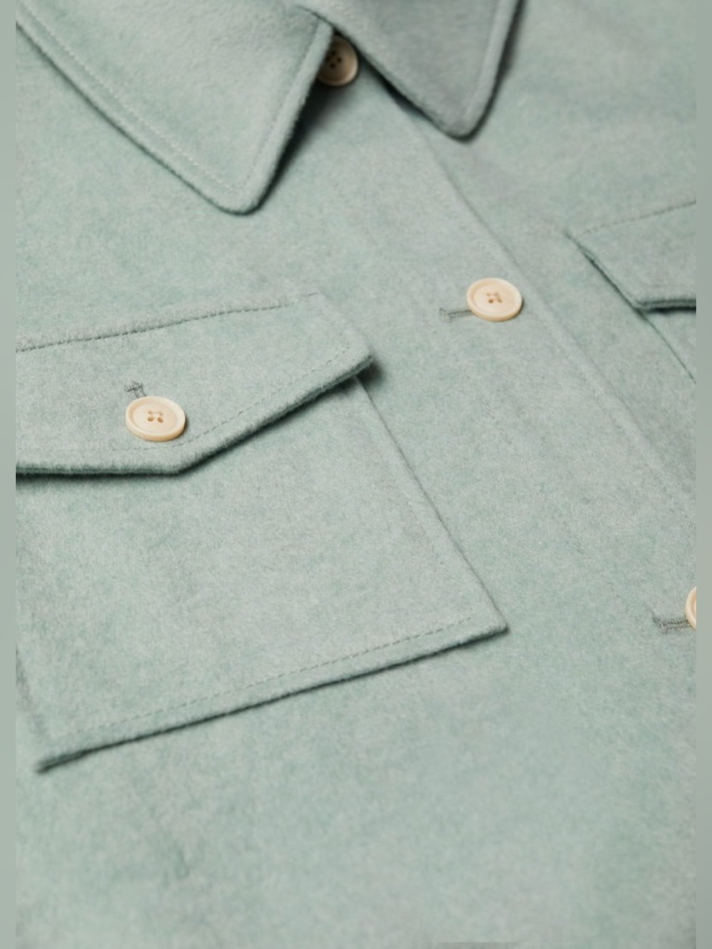 NWOT Mango Oversized Wool Blend Overshirt Size XS/Small - Picture 7 of 14